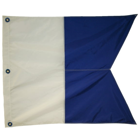 Nylon Dive Boat Alpha Flag, Slip on Style, 31x36