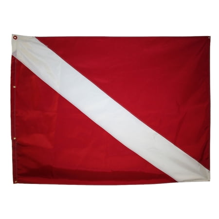 Nylon Dive Flag, Slip on Style, 48x60