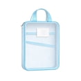 thumbnail image 1 of Nylon Document Bag with Zipper Light Transparent Mesh File Bag Pouch with Strap for Books A4 Documents Organizer, 1 of 5