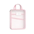 thumbnail image 1 of Nylon Document Bag with Zipper Light Transparent Mesh File Bag Pouch with Strap for Books A4 Documents Organizer, 1 of 5