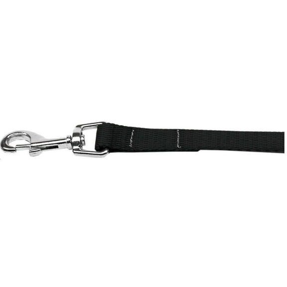 Nylon Dog Lead Leash Bright and Plain Basic Colors -Choose 6 Sizes And 16 Colors (Black,Small/Medium - 5/8in by 4ft)