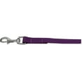 thumbnail image 1 of Nylon Dog Lead Leash Bright and Plain Basic Colors -Choose 6 Sizes And 16 Colors (Purple,xSmall - 3/8in by 4ft), 1 of 1