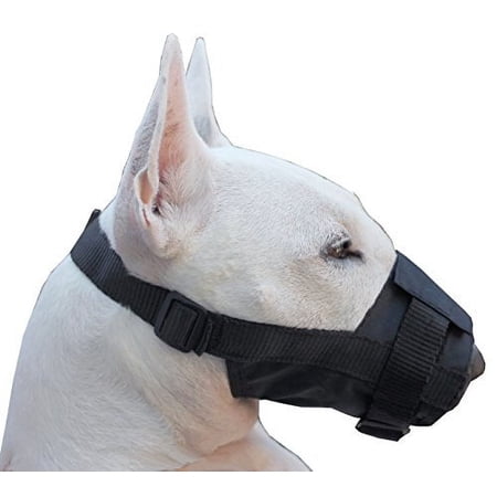 Nylon Dog Muzzle Adjustable Black (Small: 5.5"-7.5" Snout)