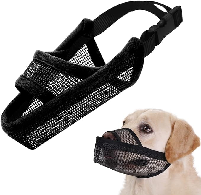 Nylon Dog Muzzle for Small Medium Large Dogs Air Mesh Breathable