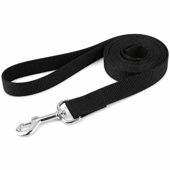 Clawido 6 Feet Nylon Adjustable Dog Cord and Rope Leash, Black