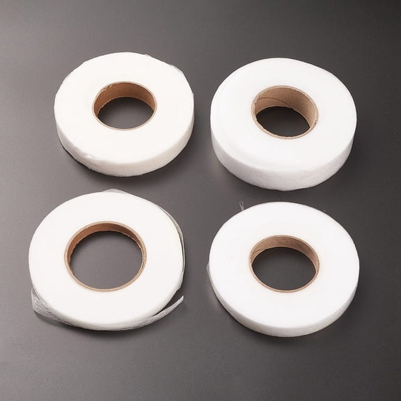 Nylon Double-sided Adhesive Tape For Clothes Making White 1~25cm 70yards/roll(64m/roll) 4rolls/set