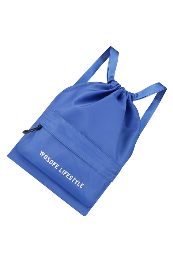 Nylon Drawstring Bag Sports Training Gym Bag Lightweight Backpack Large Capacity String Bag Travel Gym Sackpack