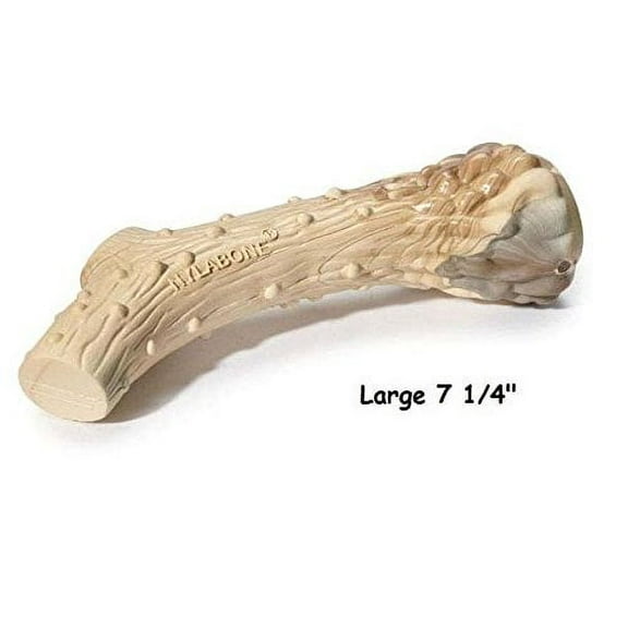 Nylon DuraChew Venison Flavored Antler Shaped Extra Tough Strong Dog Chew Toys(Large 7 1/4" 1 Antler)