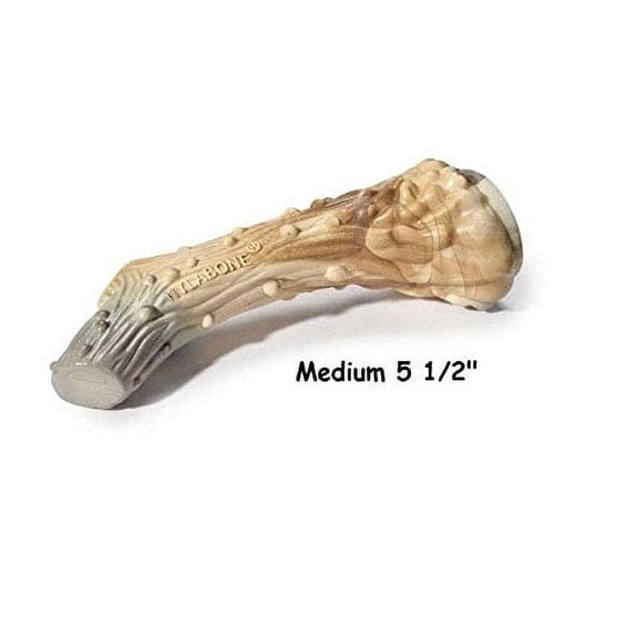 Nylon DuraChew Venison Flavored Antler Shaped Extra Tough Strong Dog Chew Toys(Medium 5 1/2" 4 Antlers)