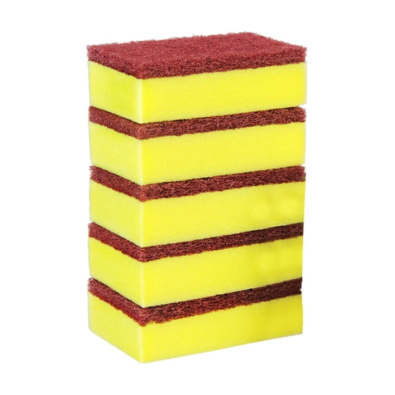 Nylon Emery Sponge for Kitchen Cleaning | Non-Scratch Scrub Sponge for Pots, Pans & Dishes | Strong Decontamination & High Foam