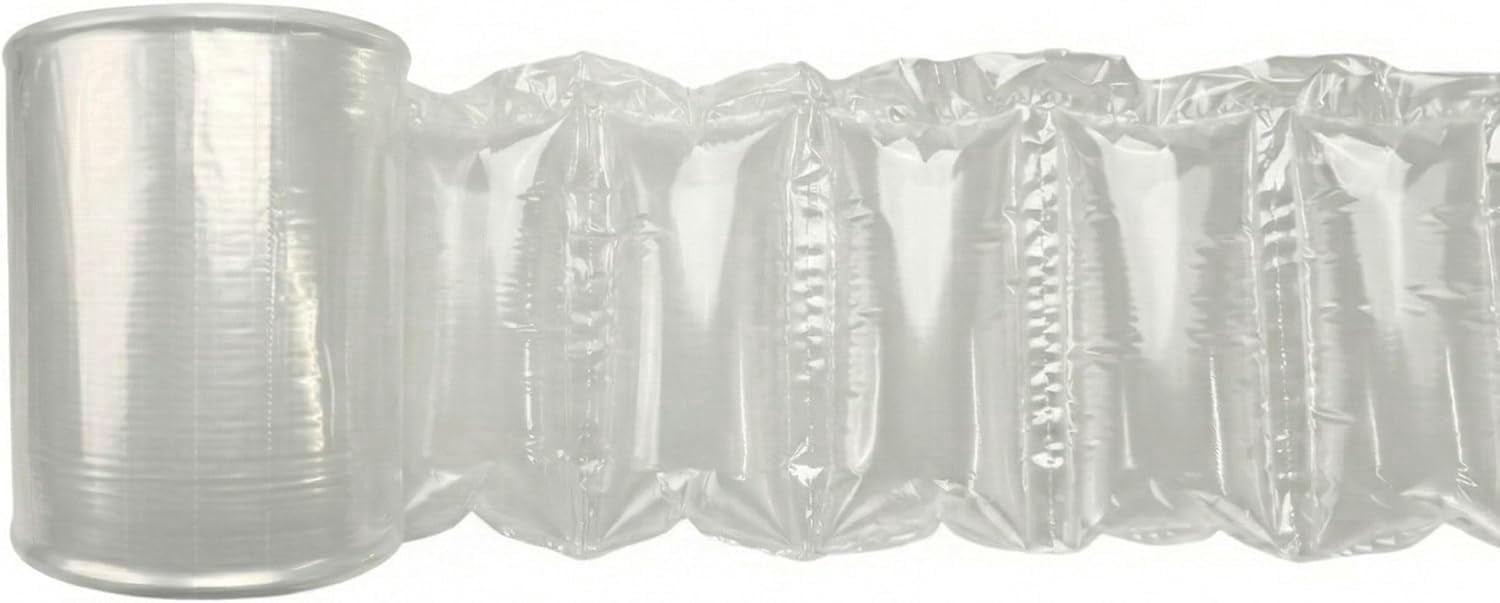 Nylon-Enriched HDPE+PA Air Pillow Film Roll, Perforated Every 4", Air Cushion Bubble Packing Material for Shipping, Improved Barrier, Thicker & Long-Lasting – 1000 ft x 8" x 4"