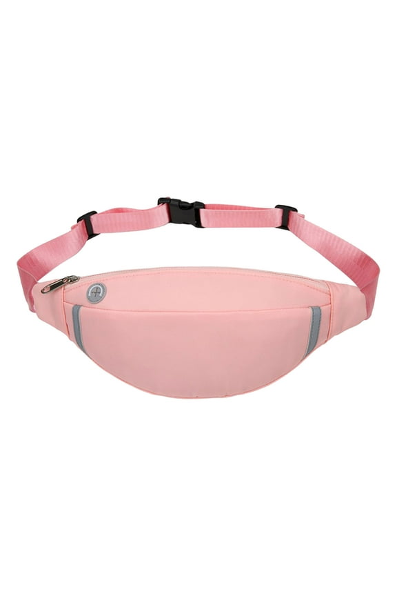 Nylon Fanny Pack Headphone Jack Design,Multi Compartment Storage Bag,Adjustable Universal Strap,Lightweight Outdoor Carry Organizer,Travel Walking Running Gear,Versatile Men Women Chest Purse