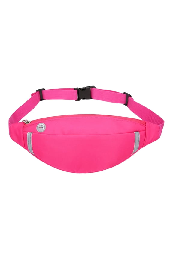 Nylon Fanny Pack Headphone Jack Design,Multi Compartment Storage Bag,Adjustable Universal Strap,Lightweight Outdoor Carry Organizer,Travel Walking Running Gear,Versatile Men Women Chest Purse