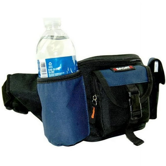 Marshal Wallet Durable Unisex Fanny Pack, Nylon, Navy Blue