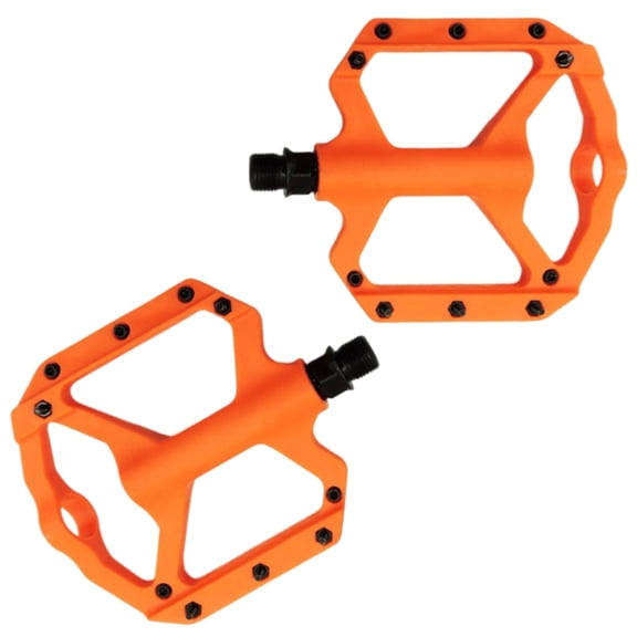 Nylon Fiber Mountain Bicycles Pedals Sealed Bearing Nonslip Bicycles Pedals Wide Flat Cycling Pedals Easy to Install