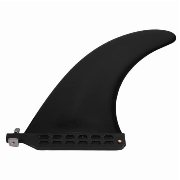 Detachable Nylon-Fiberglass Paddle Board Fin with Screw, Center Fin for Surfboards, Black