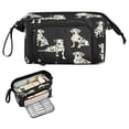 thumbnail image 1 of Nylon Fish Mouth Pencil Case with Large Capacity Zipper Pencil Pouch White Dalmatian Dogs Pencil Bag Organizers, 1 of 7