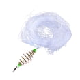 thumbnail image 1 of Nylon Fish Net Mesh Trapper Metal Spring Hook Shoal Netting Fishing Gear Tackle, 1 of 7