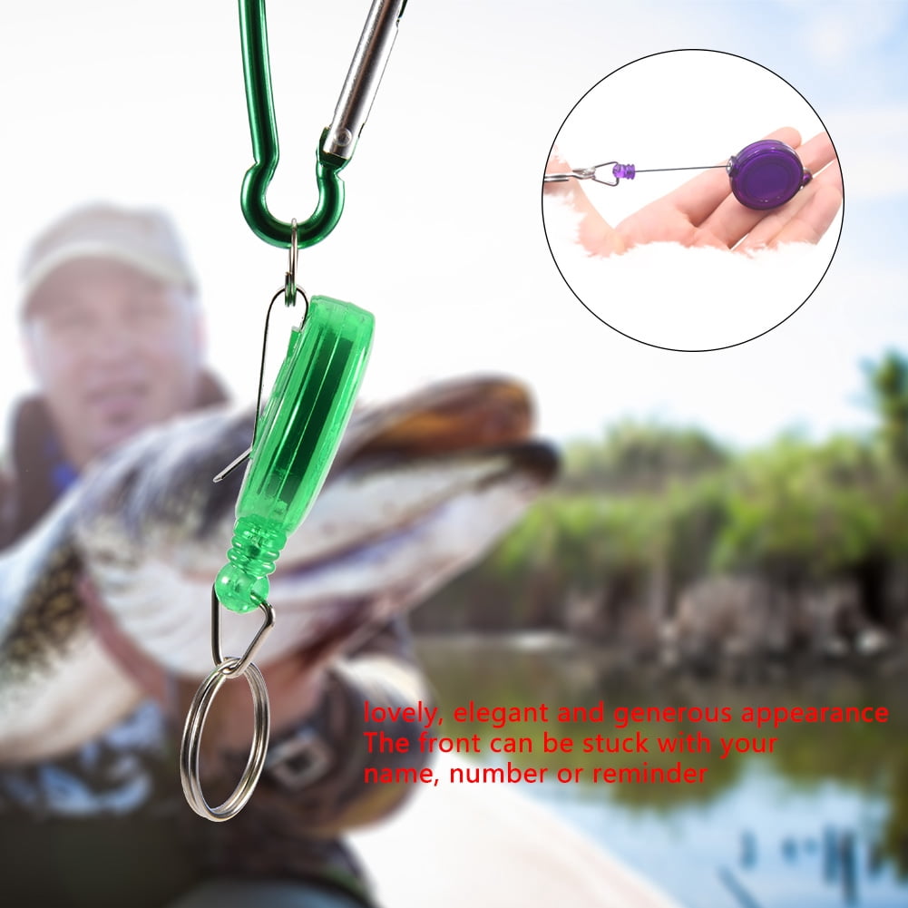 Nylon Fishing Reel Keyring, 75cm Cord, Metal Pull Ring, Compact For Fly ...