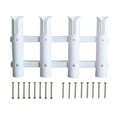 thumbnail image 1 of Nylon Fishing Rod Holder 4 Pole Portable Bracket Tube Tube for Boat Yacht Kayak Garage Storage Side- Accessories Included White, 1 of 9