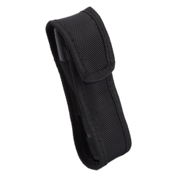 Nylon Flashlight Holster Pouch with Belt for Secure Outdoor Torch Carry and Easy