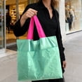 thumbnail image 1 of Nylon Foldable Waterproof Reusable Shopping Bag, Super Large Capacity Strong Load-Bearing, Hidden Compartment Washable Quick-Dry, Lightweight Foldable, For Shopping Travel Daily Use Eco-Friendly, 1 of 6