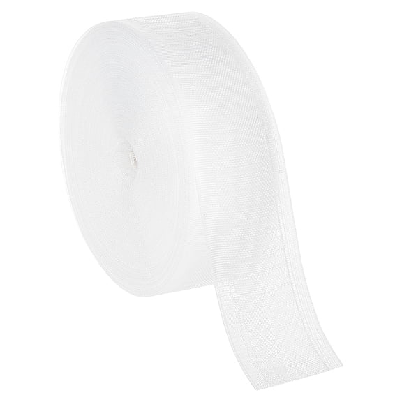 Nylon Folding Curtain Tape Curtain Tape for Hook Drapery Header Tape White 50mm 20m/roll
