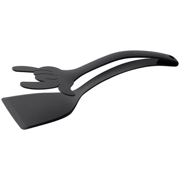 Nylon Frying Spatula Clip Two-in-One Kitchen Tool for Steak Omelette Toasts 10 in