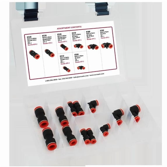 Nylon Fuel Line Union Assortment Kit