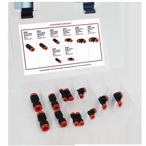 Nylon Fuel Line Union Assortment Kit
