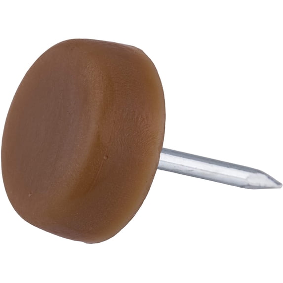 Nylon Furniture Glides - 5/8" Diameter - Pack of 12 - Chair and Table Leg Floor Protectors - Scratch-Preventing Floor Pads for Furniture Legs - FG1-NL