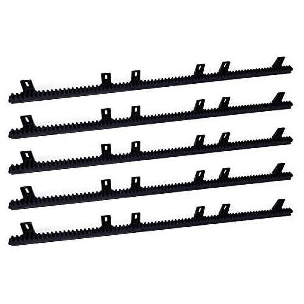 Nylon Gear Rack Track For Sliding Gate Openers, 5 Sections Of 3Ft4In