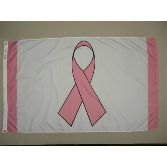 Nylon Glo Ribbon Flag Pink 3 x 5 ft.