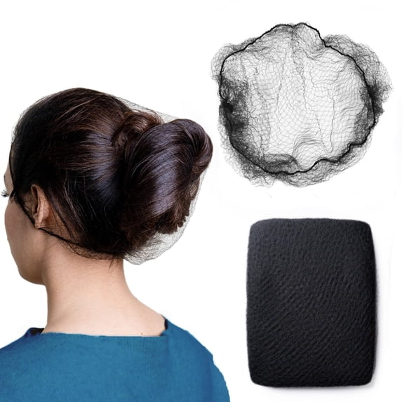 Discreet Nylon Hair Net Covering Secure Hold for Women Men Ideal Sleeping Kitchen Work Bun Styles 10PCS