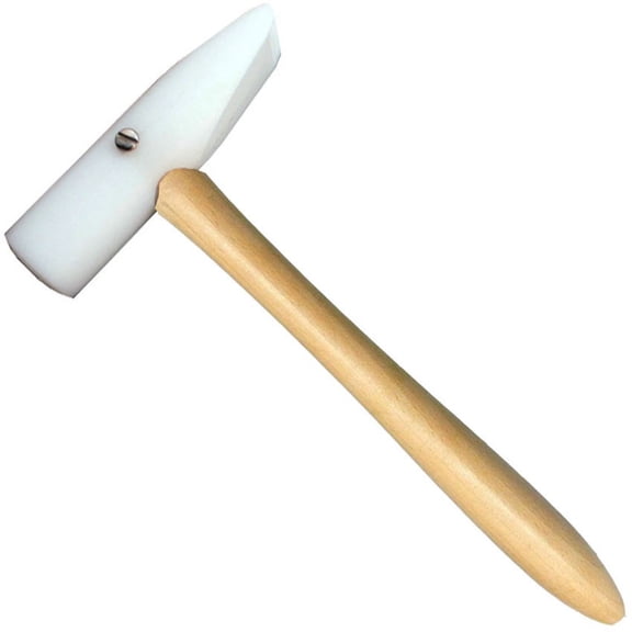 Nylon Hammer Plastic Mallet 4-3/4" Long Dome & Wedge Head Jewelry Metal Forming
