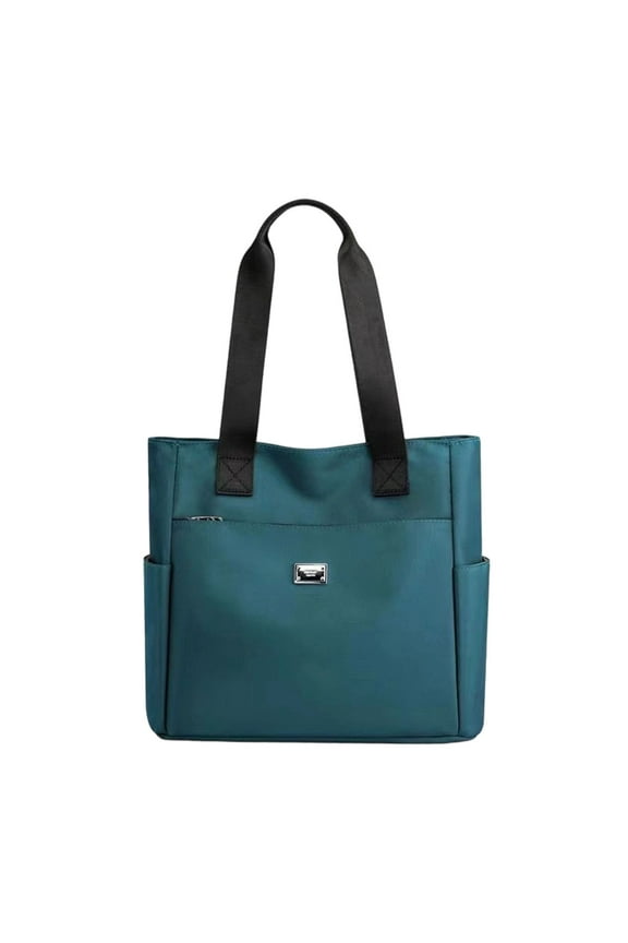 Nylon Handbags,Small Nylon Tote Bags for Women,Large Capacity Handbag Cloth Tote Female Student Handbag Shoulder Bag,Crossbody Bags Top Handle Tote Pockets(Green 23*14*6in)