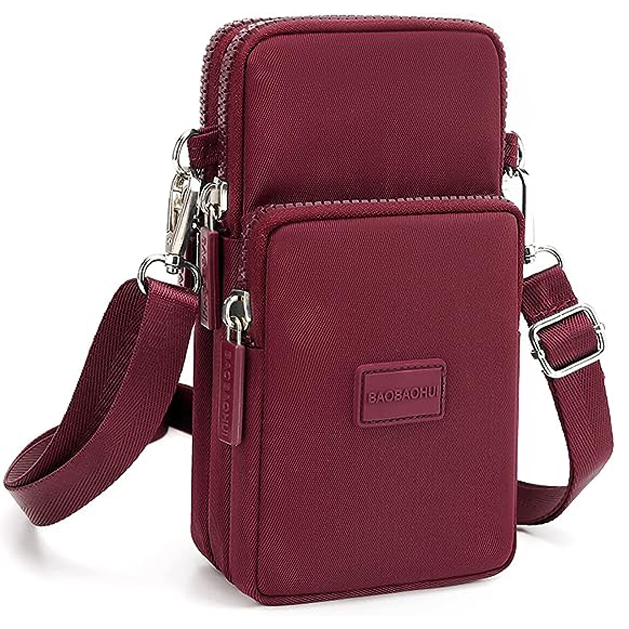 Red nylon handbags sale