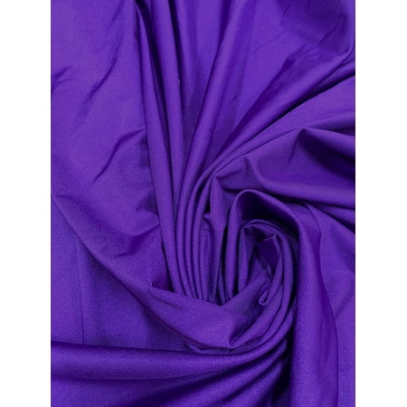 Nylon Heavy Weight 4 Ways Stretch Solid Fabric (Purple)