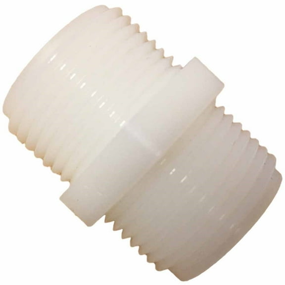Nylon Hex Nipple with 3/4" Male NPT