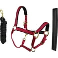 thumbnail image 1 of Nylon Horse Neoprene Padded Halter Brass Hardware Horse Tack Equine 606173, 1 of 4