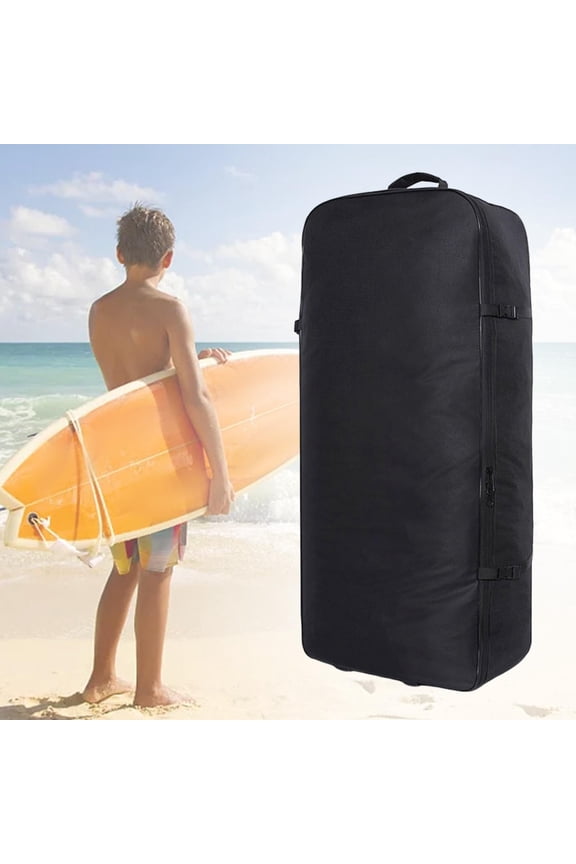 Nylon Inflatable Paddleboard Backpack Large Capacity Board Bag with Zipper Rucksack for Standing Board Surfing Kayak Outdoor
