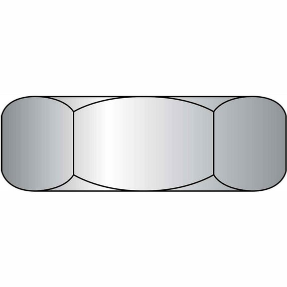 Nylon Insert Lock Nut - 7/16-20 - NE - Low Carbon Steel - Zinc CR+3 - UNF - Pkg