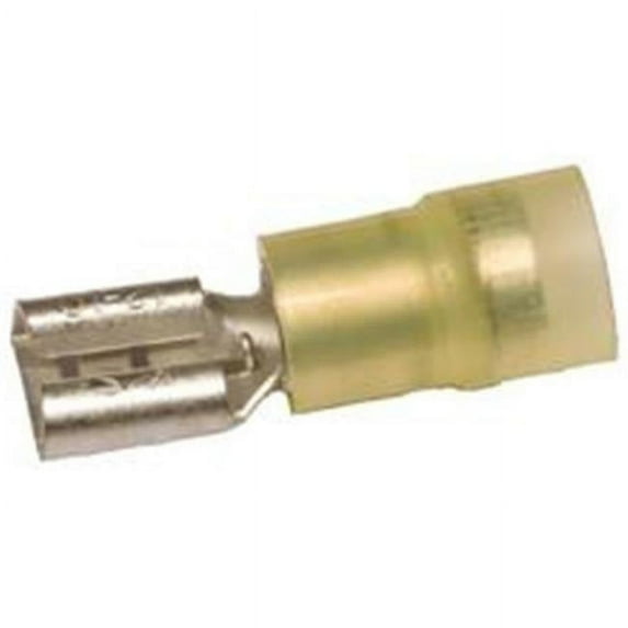 Nylon Insulated Double Crimp Female Disconnects - 12-10 Wire,.03 2 X.187 Tab, Pack Of 100