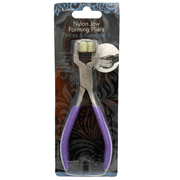Nylon Jaw Forming Pliers with Padded Handles, Jewelry Making Tool for Bending, Looping, Smoothing Kinks in Soft Metals, Wires, Head Pins, Secure Grip, Essential Crafting, DIY Tool