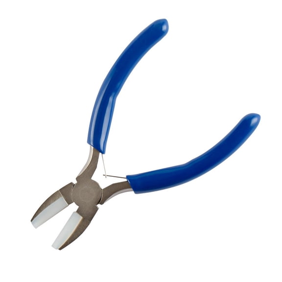 Nylon Jaw Pliers Steel Flat Nose Plier for Jewelry Bending Beading Pliers Polishing Handmade Jewelry Making Craft Tools