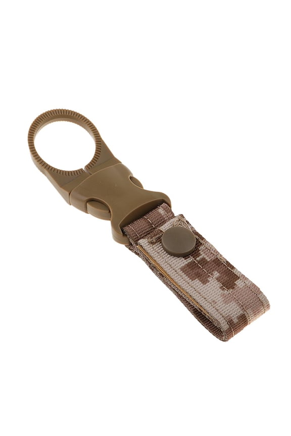 Nylon Key Hook Gear Clip Webbing Buckle Key Holder Key Chain Outdoor Hiking Hanging Belt Carabiner Clip Desert Digital