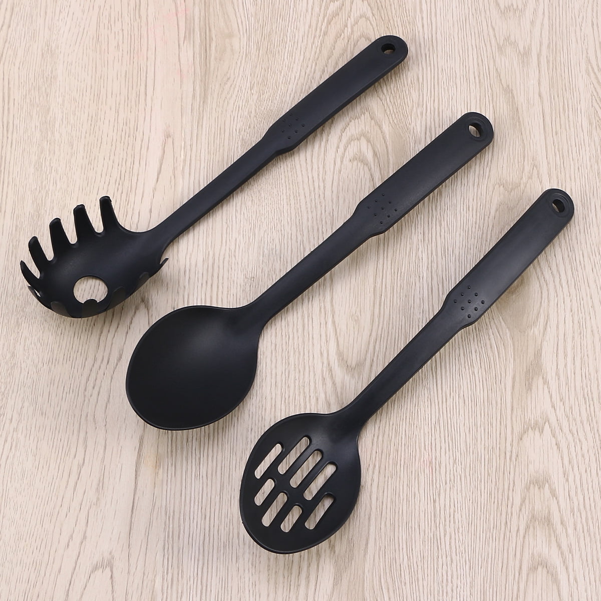 Nylon Kitchen Utensil 6 Pcs Nylon Kitchen Tool Set Cooking Tools Utensils Spoon Utensil (Black