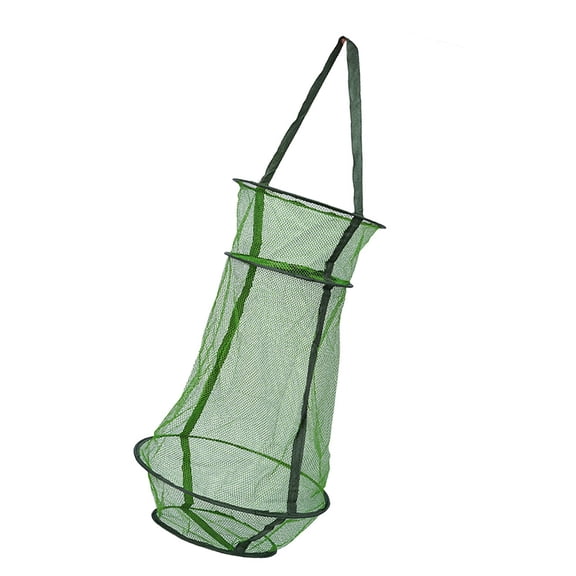 Nylon Landing Net Cast Fishing Net Cage Portable Fishing Net 3 Layer Round Folding Fish Shrimp Meshes Cage Cast Net