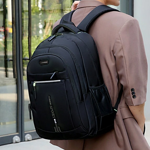 Nylon Large Capacity Outdoor Travel Backpack with Laptop Compartment for School and Commuting