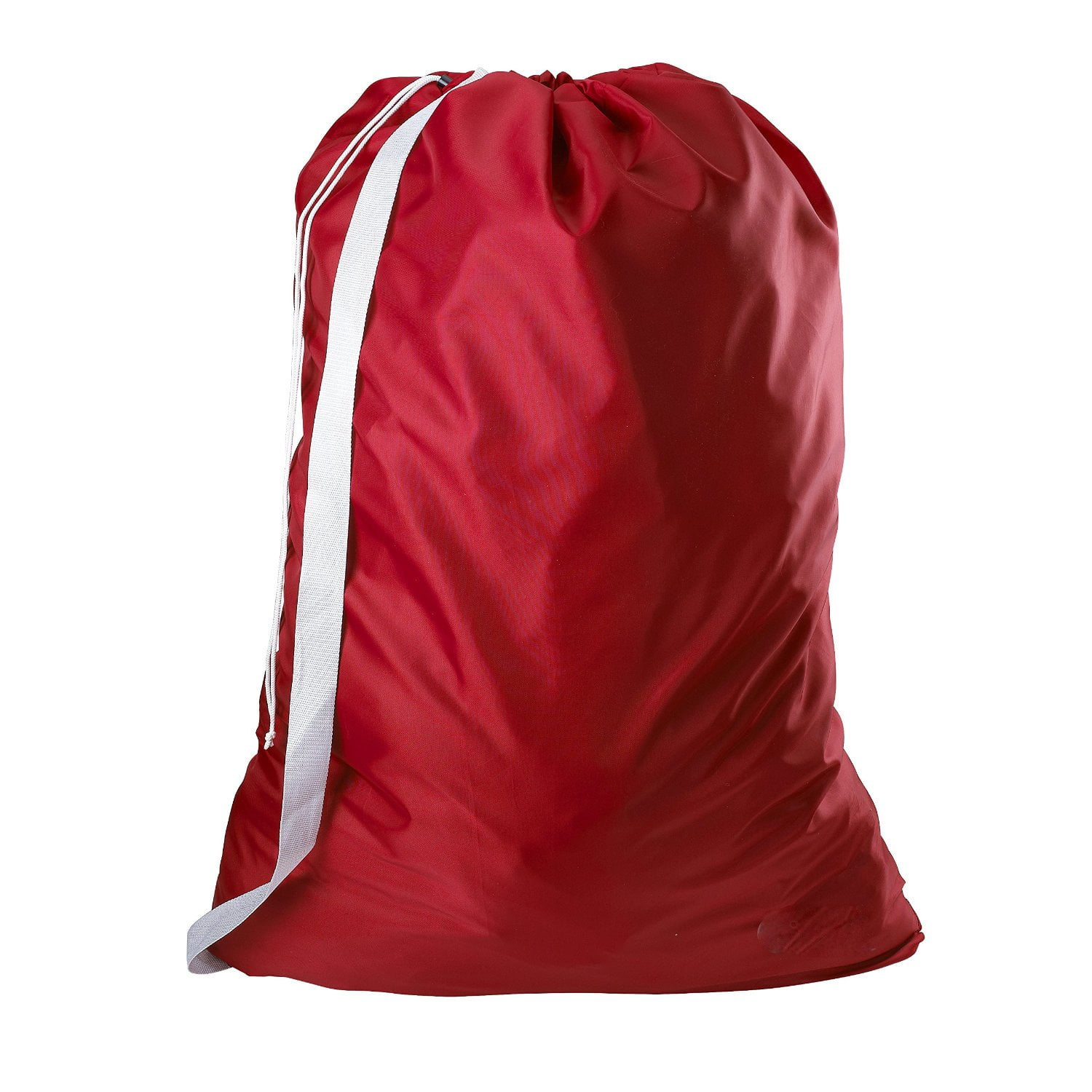 Nylon Laundry Bag with Shoulder Strap Red 30" x 40"